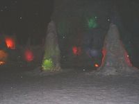 支笏湖氷濤のライトアップの光景11