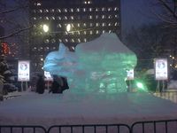 雪祭りの氷像