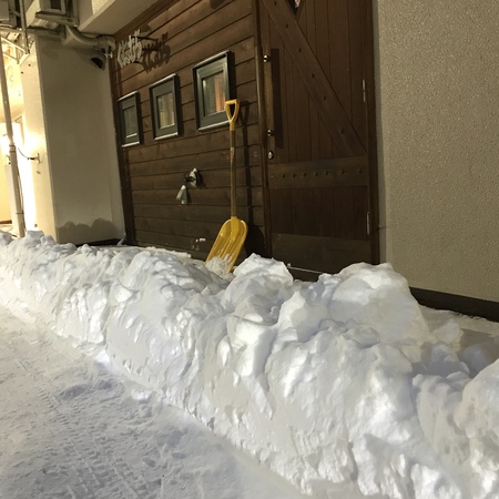 降りましたねー