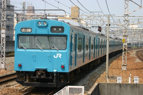 関西の列車(103系回送)