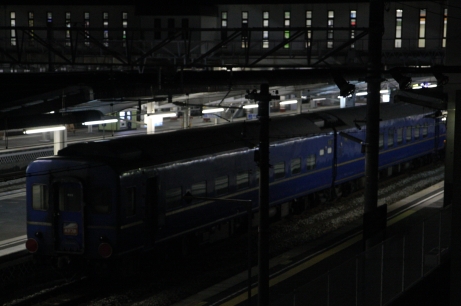 岡山の列車(あかつき編成返却回送)
