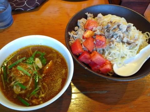 戸越らーめん えにし (戸越銀座) ラムの少し辛いつけ麺