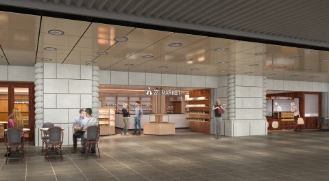 地下歩行空間のISHIYA CAFE跡地に新施設「22％MARKET」が6/22オープン