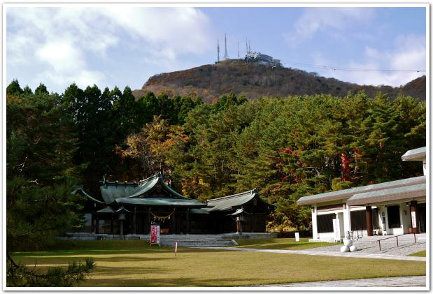 函館護国神社から見下ろす函館の町