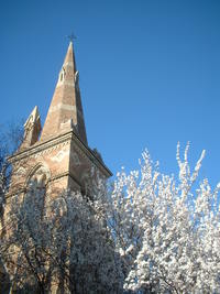 教会と桜(2)