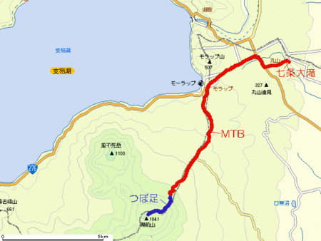 MTB de 樽前山(滝見編)