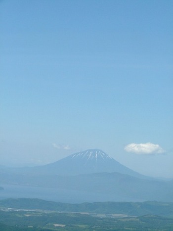 伊達紋別岳で屁タレMTB登山