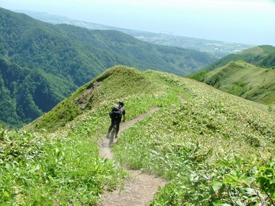 伊達紋別岳で屁タレMTB登山