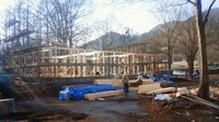いこいの森センターハウス建設中