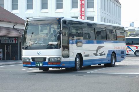 倉敷美観地区バス駐車場にて