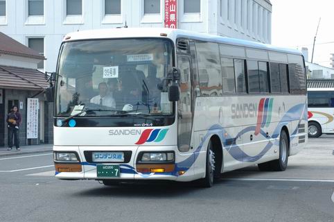 倉敷美観地区バス駐車場にて