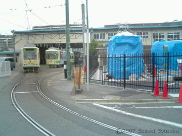 【内地より】都電荒川線の活性化施策(3)車庫脇の車両展示施設
