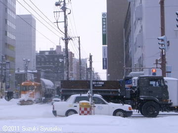 宮の森日記●吹雪！