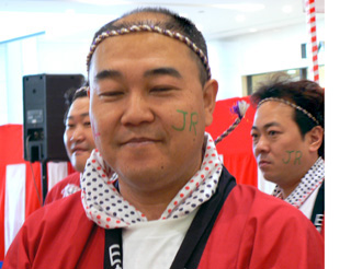 駅ナカで餅搗き祭り