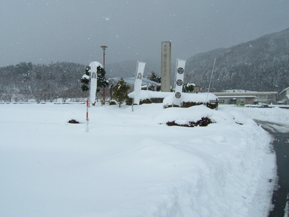 関ヶ原の雪景色