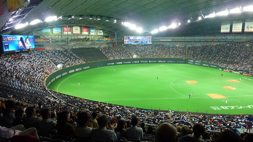 久々に札幌ドームで野球観戦